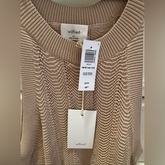 NWT Aritzia Wilfred Knit Halter Top - Picture 3 of 9